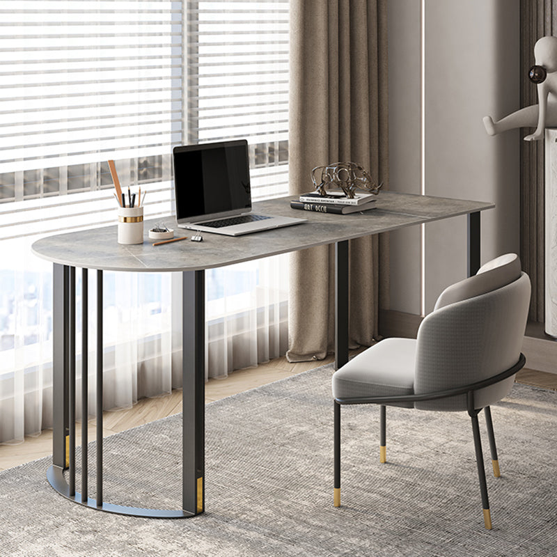 Scrivania di scrittura di pietre industriali 19.7 "W Distanta da ufficio con gambe di ferro