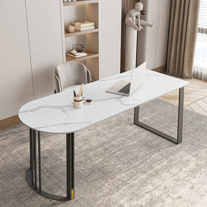 Scrivania di scrittura di pietre industriali 19.7 "W Distanta da ufficio con gambe di ferro