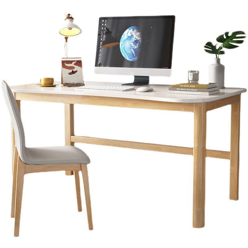 Escritorio moderno de escritura de madera sólida 23.62 "W Desk de oficina de forma curva