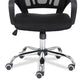 Modern Desk Chair in Black Mesh Ergonomic Computer Chair Mid-Back Chair with Wheels Clearhalo 'furn' 'furn_office_chair' 'Furniture' 'Office Chairs' 'Office Furniture' 'office_chair' 6459715