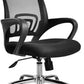 Modern Desk Chair in Black Mesh Ergonomic Computer Chair Mid-Back Chair with Wheels Clearhalo 'furn' 'furn_office_chair' 'Furniture' 'Office Chairs' 'Office Furniture' 'office_chair' 6459717