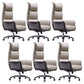 Modern White Managers Chair Adjustable Seat Height Executive Chair for Office 6 Piece Set Clearhalo 'furn' 'furn_office_chair' 'Furniture' 'Office Chairs' 'Office Furniture' 'office_chair' 6459724