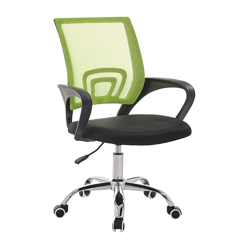 Modern Fixed Arms Conference Chair Mesh-back Chair for Office Clearhalo 'furn' 'furn_office_chair' 'Furniture' 'Office Chairs' 'Office Furniture' 'office_chair' 6459952
