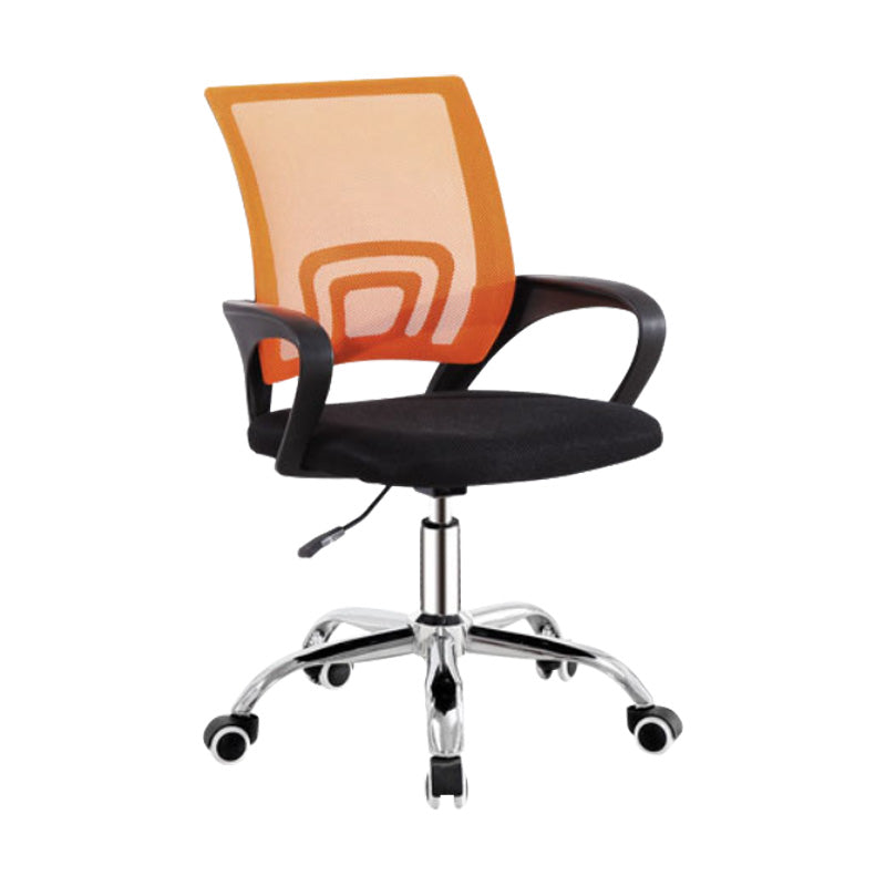 Modern Fixed Arms Conference Chair Mesh-back Chair for Office Clearhalo 'furn' 'furn_office_chair' 'Furniture' 'Office Chairs' 'Office Furniture' 'office_chair' 6459955