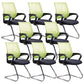 Modern Fixed Arms Conference Chair Mesh-back Chair for Office Green 8 Piece Set Casters Not Included Clearhalo 'furn' 'furn_office_chair' 'Furniture' 'Office Chairs' 'Office Furniture' 'office_chair' 6459966