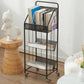 Glam Antique Finish Bookshelf Metal Etagere Shelf Bookcase with Shelves Clearhalo 'Bookcases' 'furn' 'furn_bookcases' 'Furniture' 'Office Furniture' 6460013