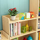 Modern Standard Bookcase Wooden Closed Back Bookshelf with Shelves
