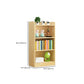 Modern Standard Bookcase Wooden Closed Back Bookshelf with Shelves