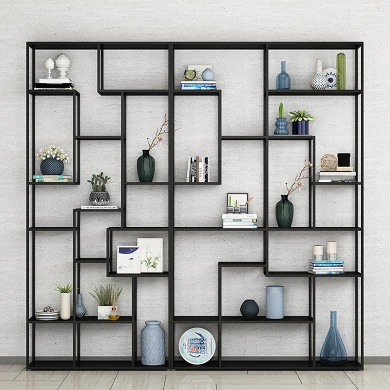 9.8" W Industrial Antique Finish Shelf Bookcase Etagere Metal Bookshelf