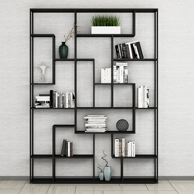 9.8" W Industrial Antique Finish Shelf Bookcase Etagere Metal Bookshelf