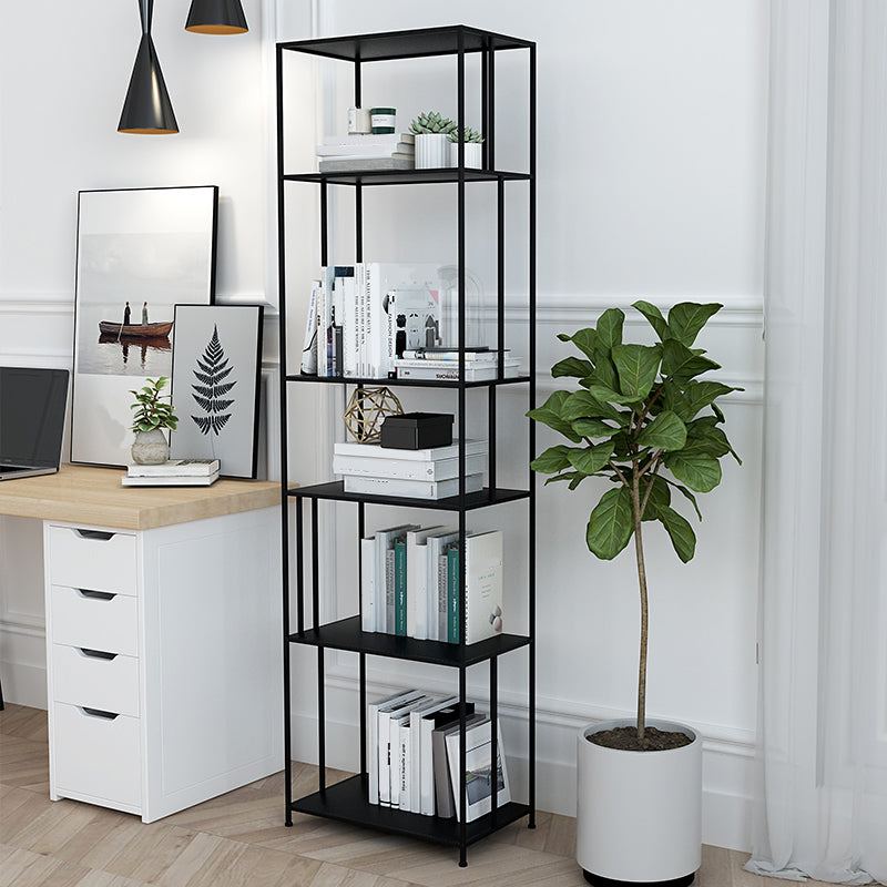 Metal Etagere Bookshelf Industrial Etagere Bookcase with 5 Shelves