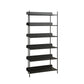Industrial Etagere Bookshelf Metal Shelves Included Open Back Bookcase