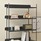 Industrial Etagere Bookshelf Metal Shelves Included Open Back Bookcase