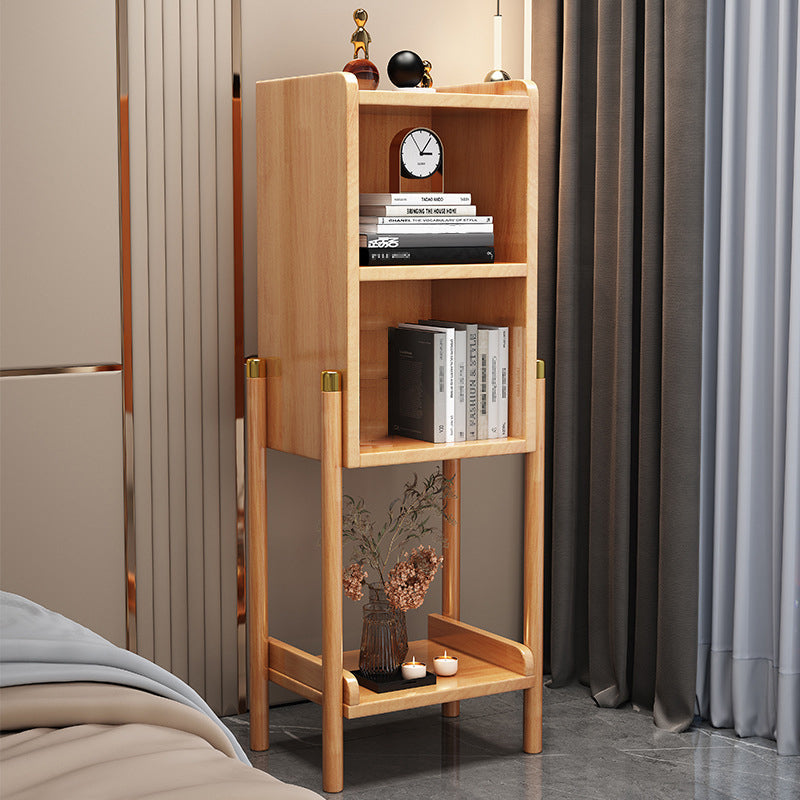 Standard Contemporary Bookcase Wooden Closed Back Bookshelf with Shelves Natural Clearhalo 'Bookcases' 'furn' 'furn_bookcases' 'Furniture' 'Office Furniture' 6460112