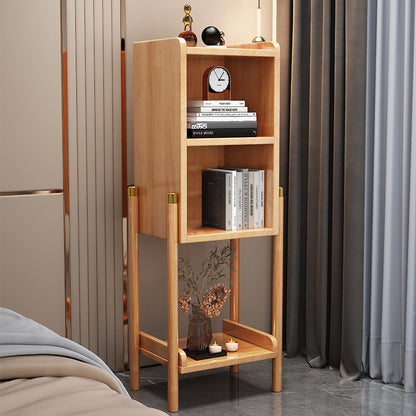 Standard Contemporary Bookcase Wooden Closed Back Bookshelf with Shelves Natural Clearhalo 'Bookcases' 'furn' 'furn_bookcases' 'Furniture' 'Office Furniture' 6460112