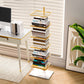 Etagere Metal Bookshelf Contemporary Open Back Bookcase with Shelves