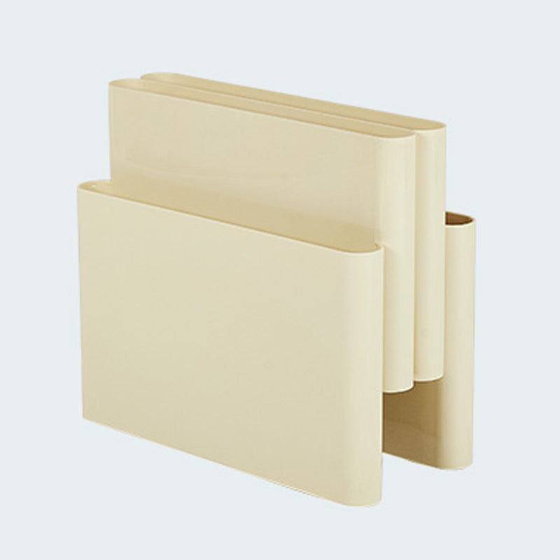 Contemporary Antique Finish Shelf Bookcase Plastic Book Shelf