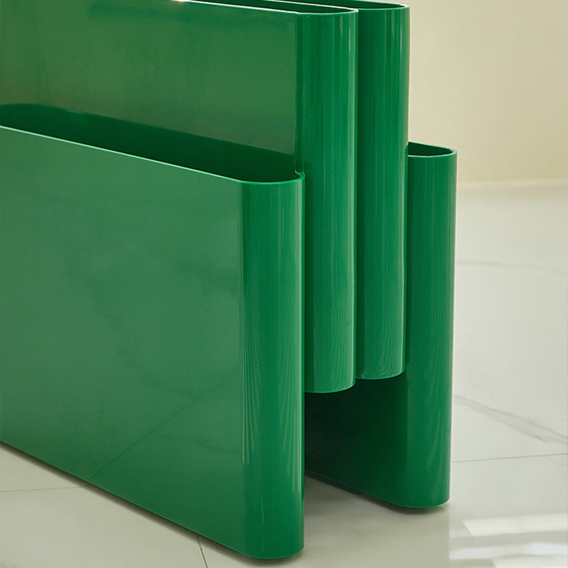 Contemporary Antique Finish Shelf Bookcase Plastic Book Shelf