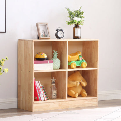 Contemporary Standard Bookshelf Wooden Natural Bookcase with Shelves 2 Clearhalo 'Bookcases' 'furn' 'furn_bookcases' 'Furniture' 'Office Furniture' 6460153