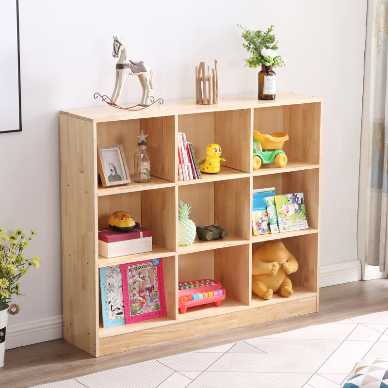 Contemporary Standard Bookshelf Wooden Natural Bookcase with Shelves 6 Clearhalo 'Bookcases' 'furn' 'furn_bookcases' 'Furniture' 'Office Furniture' 6460158