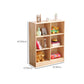 Contemporary Standard Bookshelf Wooden Natural Bookcase with Shelves Clearhalo 'Bookcases' 'furn' 'furn_bookcases' 'Furniture' 'Office Furniture' 6460167