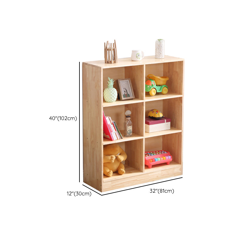 Contemporary Standard Bookshelf Wooden Natural Bookcase with Shelves Clearhalo 'Bookcases' 'furn' 'furn_bookcases' 'Furniture' 'Office Furniture' 6460167