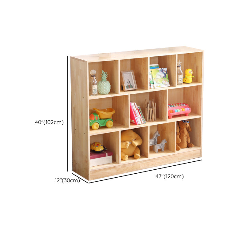 Contemporary Standard Bookshelf Wooden Natural Bookcase with Shelves Clearhalo 'Bookcases' 'furn' 'furn_bookcases' 'Furniture' 'Office Furniture' 6460168