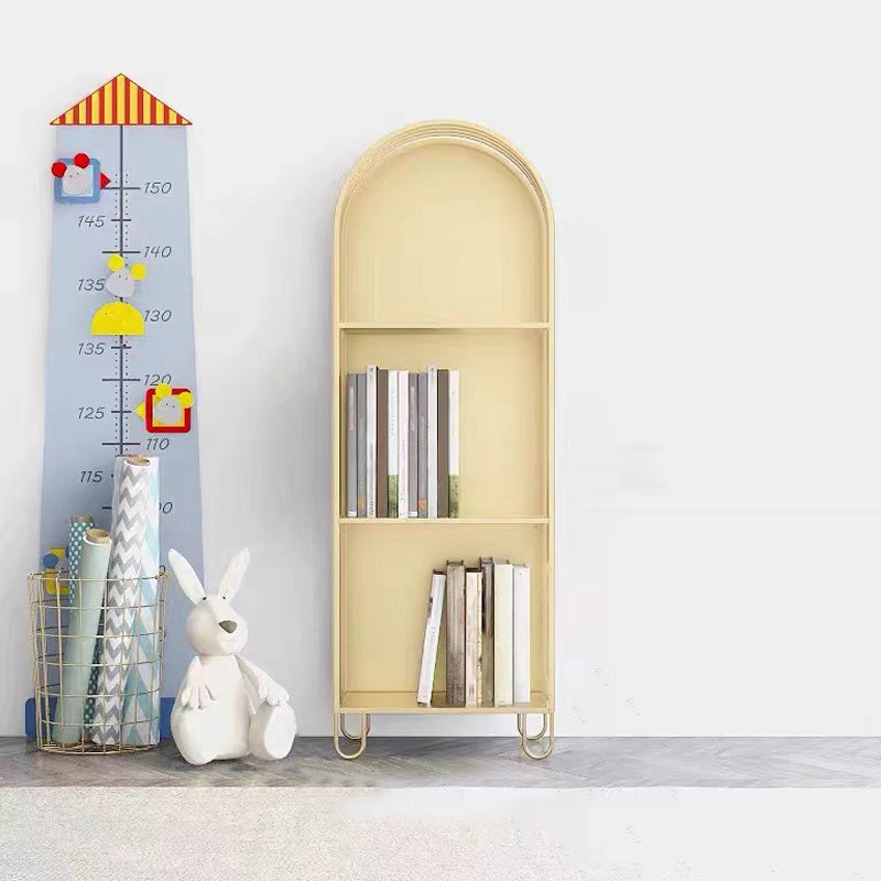 Scandinavian Antique Finish Shelf Bookcase Metal Book Shelf with Rectangular Shelves