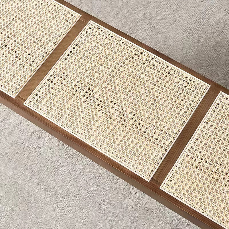 14.82-inch Width Solid Wood Bench Tropical Rectangle Seating Bench Clearhalo 'Benches' 'Chairs & Seating' 'furn' 'furn_benches' 'Furniture' 'Living Room Furniture' 6460217