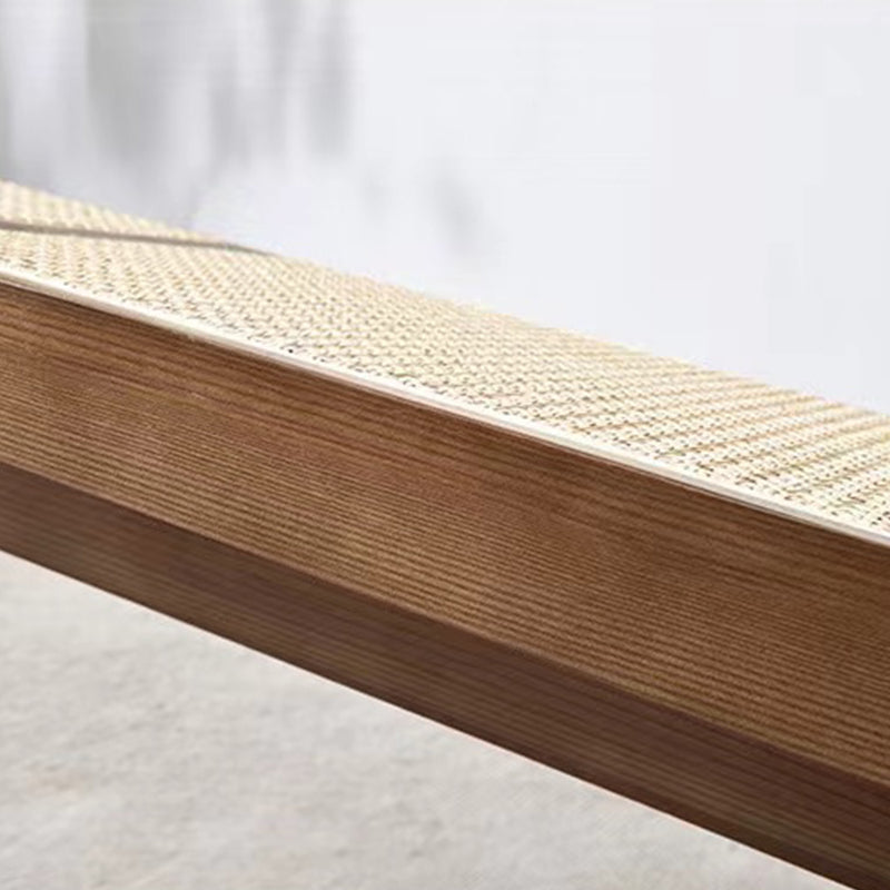 14.82-inch Width Solid Wood Bench Tropical Rectangle Seating Bench Clearhalo 'Benches' 'Chairs & Seating' 'furn' 'furn_benches' 'Furniture' 'Living Room Furniture' 6460218