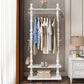 Contemporary Style Coat Hanger Solid Rubberwood Coat Rack for Bedroom