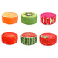 Round Pouf Upholstered Scratch Resistant Contemporary Fruit Printed Fabric Footstool Clearhalo 'furn' 'furn_ottomans_poufs' 'Furniture' 'Living Room Furniture' 'Ottomans & Poufs' 'ottomans_poufs' 6460470