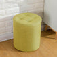 Contemporary Pouf Ottoman Fabric Upholstered Tufted Solid Color Cylinder Shape Ottoman 13"L x 13"W x 14"H Light Yellow 1 Piece Clearhalo 'furn' 'furn_ottomans_poufs' 'Furniture' 'Living Room Furniture' 'Ottomans & Poufs' 'ottomans_poufs' 6460539