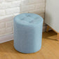 Contemporary Pouf Ottoman Fabric Upholstered Tufted Solid Color Cylinder Shape Ottoman 13"L x 13"W x 14"H Blue 1 Piece Clearhalo 'furn' 'furn_ottomans_poufs' 'Furniture' 'Living Room Furniture' 'Ottomans & Poufs' 'ottomans_poufs' 6460545