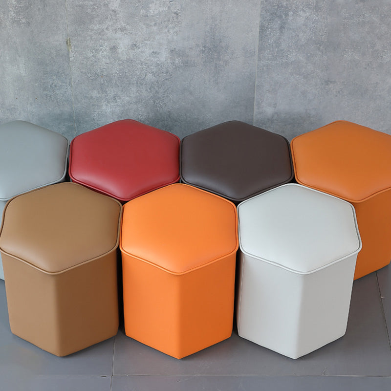 Rode moderne pouf waterbestendige specialiteiten voetkruk voor woonkamer