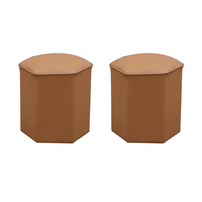 Rode moderne pouf waterbestendige specialiteiten voetkruk voor woonkamer