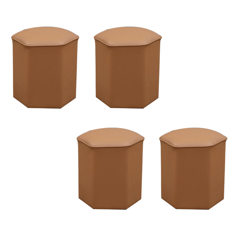 Rode moderne pouf waterbestendige specialiteiten voetkruk voor woonkamer