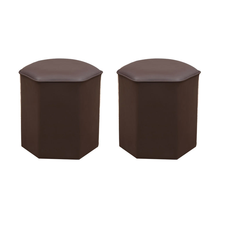 Rode moderne pouf waterbestendige specialiteiten voetkruk voor woonkamer