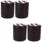 Contemporary Pouf Ottoman Faux Leather Tufted Square Pattern Cylinder Shape Ottoman 12"L x 12"W x 14"H Brown 4 Piece Set Clearhalo 'furn' 'furn_ottomans_poufs' 'Furniture' 'Living Room Furniture' 'Ottomans & Poufs' 'ottomans_poufs' 6460697