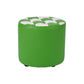 Contemporary Pouf Ottoman Faux Leather Tufted Square Pattern Cylinder Shape Ottoman 12"L x 12"W x 11"H Green 1 Piece Clearhalo 'furn' 'furn_ottomans_poufs' 'Furniture' 'Living Room Furniture' 'Ottomans & Poufs' 'ottomans_poufs' 6460716