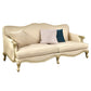 French Country Sloped Arms Sofa with Tight Back in Solid Wood