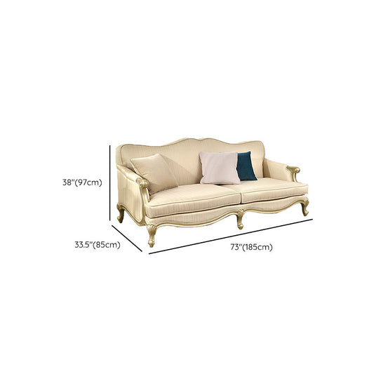 Französisches Land, die die Armesofa mit enges Rücken in massivem Holz abgengen