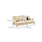 French Country Sloped Arms Sofa with Tight Back in Solid Wood