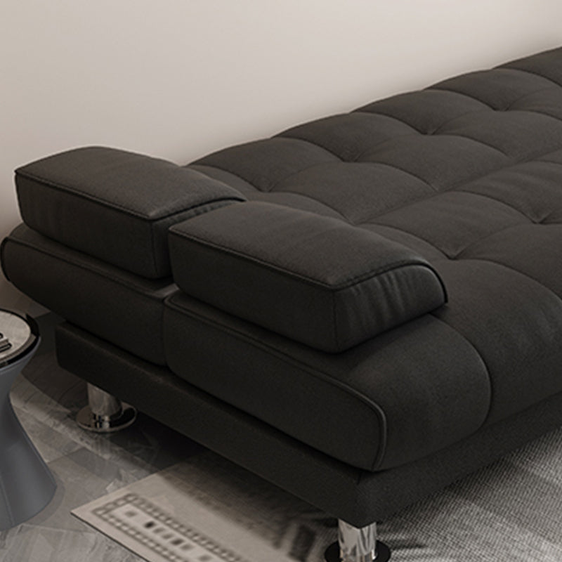 Sofa convertible de 33,46 "Sofa large en cuir en cuir avec dos biscuit