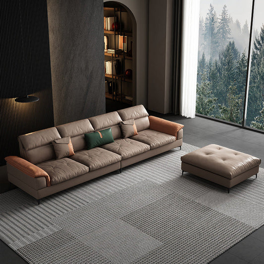 35 "H Mident secolo moderno divano sezionale in pelle Selezionale