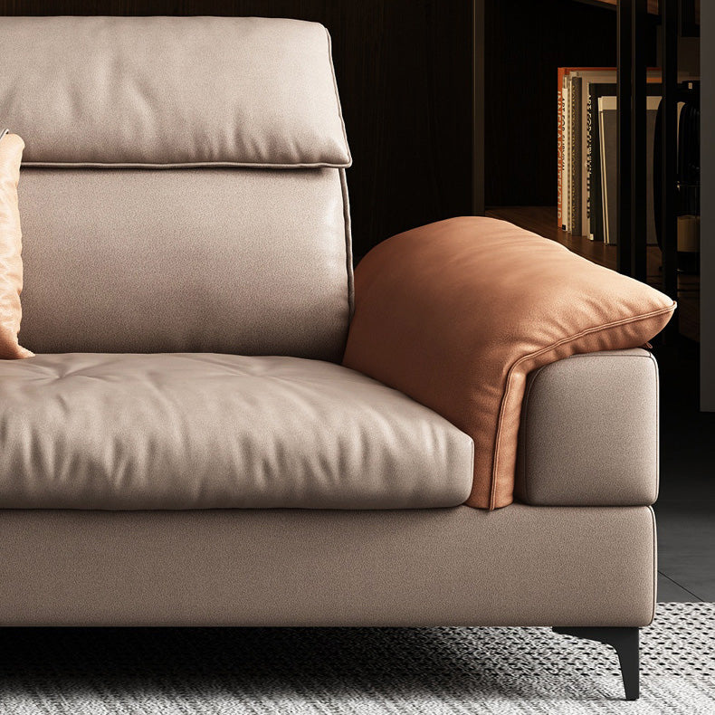 35 "H HEPEUR MODIFICALE SOFFICATION MODERNE SORME en cuir sectionnel