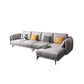 180 cm brede Scandinavische sectionele bank, lichtgrijze slaapbank