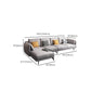 180 cm brede Scandinavische sectionele bank, lichtgrijze slaapbank