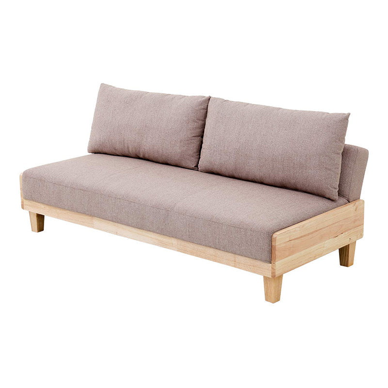 Contemporary Armless Seating with Pillows Reclining Sofa 30.7" Wide