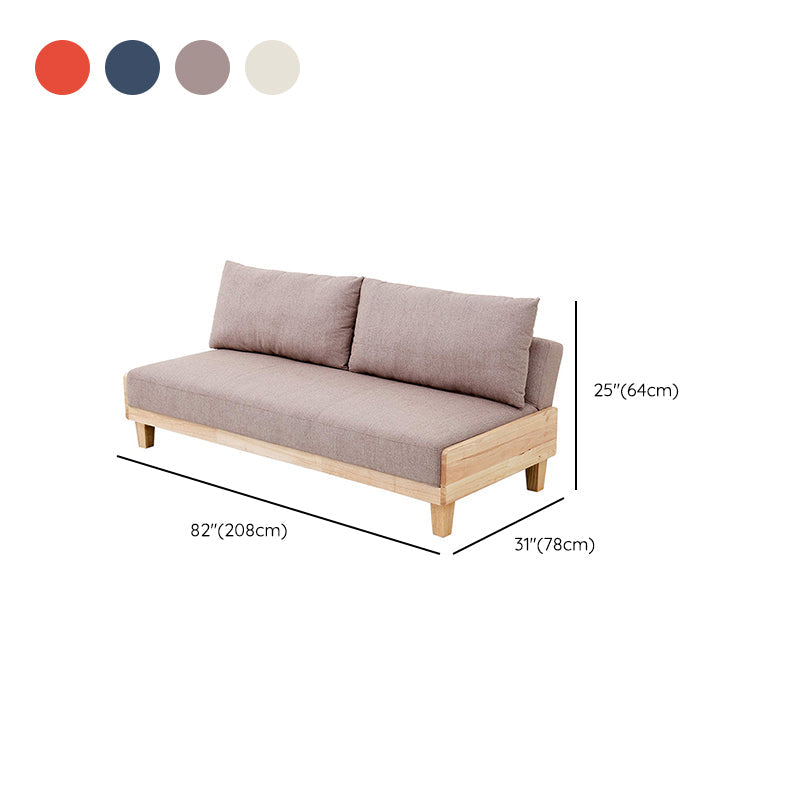 Sedute contemporanee senza braccio con cuscini che reclinavano 30,7 "di larghezza